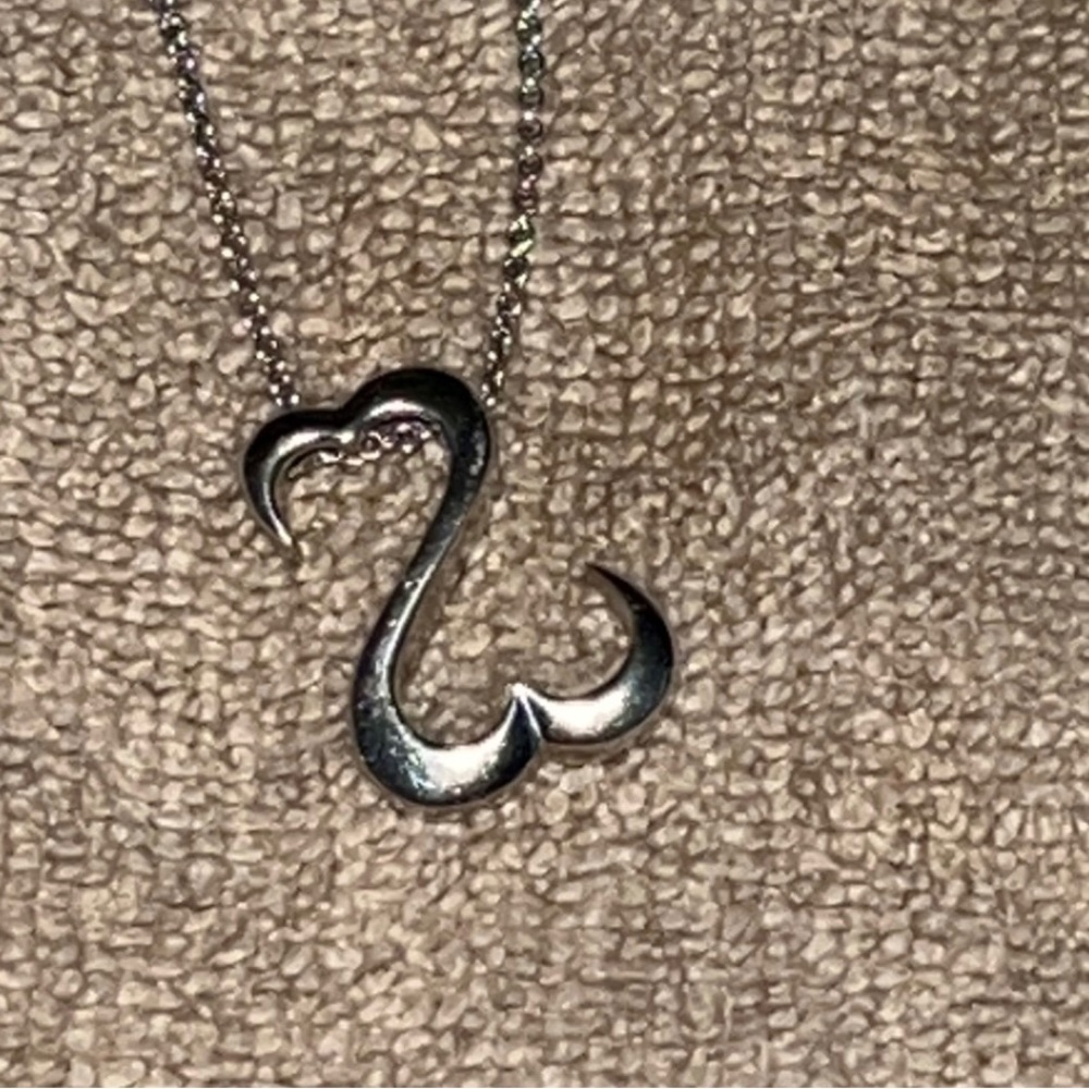 Open heart necklace
